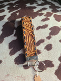 Faux Leather Keychain