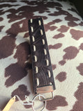 Faux Leather Keychain