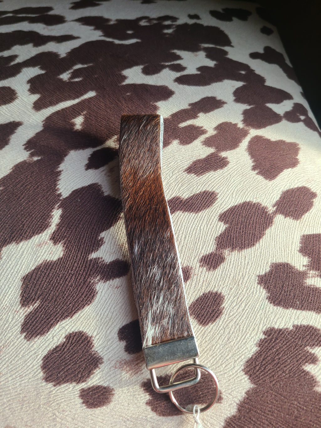Cowhide Keychain