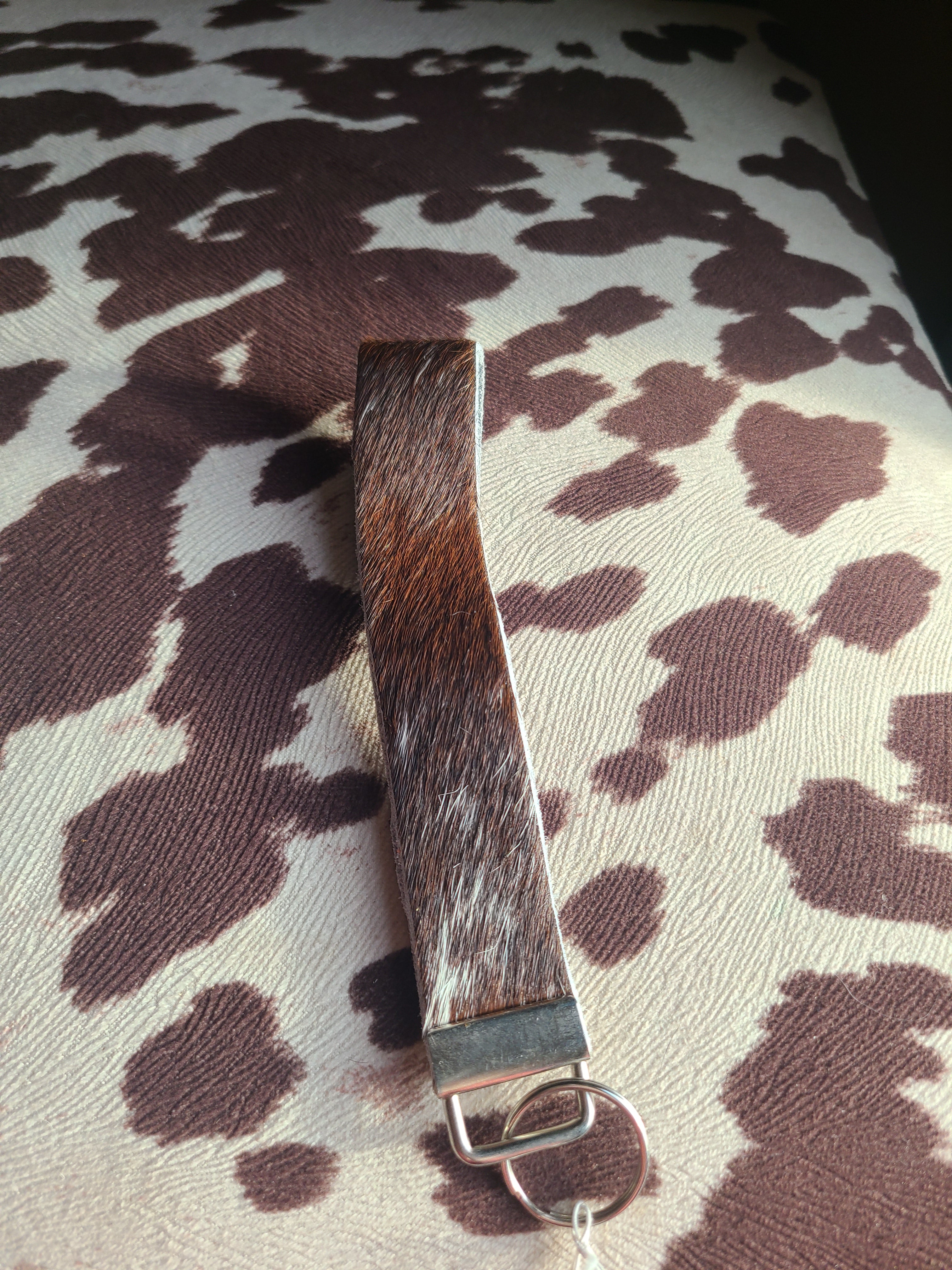 Cowhide Keychain
