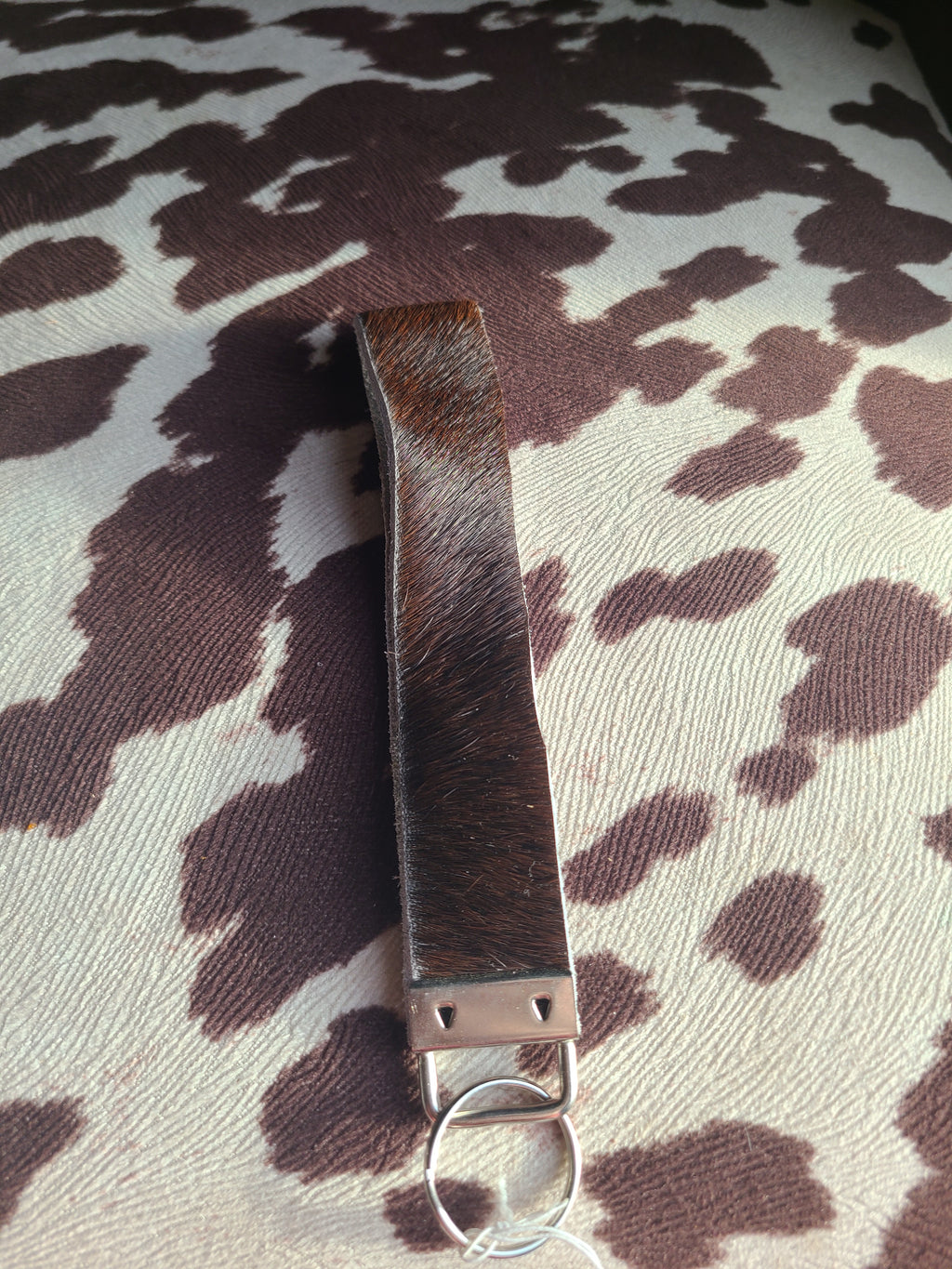 Cowhide Keychain